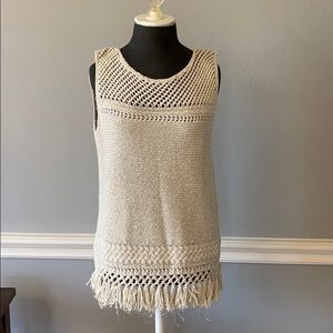 Lilly Pulitzer size medium gold sweater tank